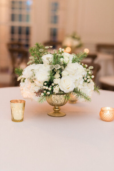 Glenview-Mansion-MD-wedding-florist-Sweet-Blossoms-winter-centerpiece-Joy-Michelle-Photography