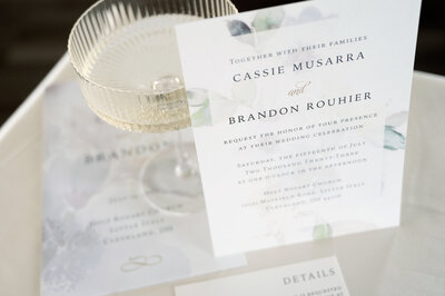 custom  and personalized wedding invitation