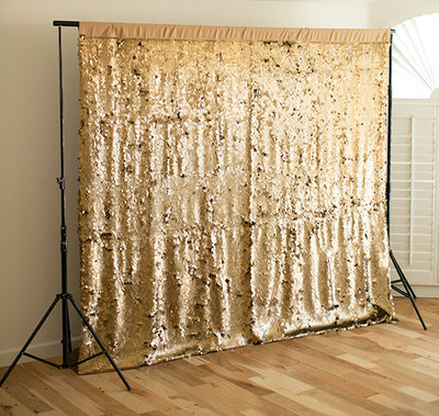 dazzling gold sequin backdrop
