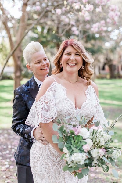 Devon + Donna -  Elopement in Lafayette Square,  Savannah - The Savannah Elopement Package, Flowers by Ivory and Beau