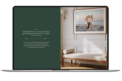 Masculine Showit Website Template Mockup Designed By SEO Expert High Tide Strategy