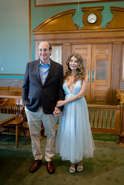 couple getting married in fort worth courthouse