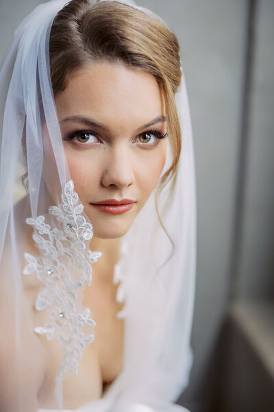 Bride with Veil - Bay Area Wedding Photographer