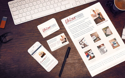 website, business cards, Professional Spotlight for branding