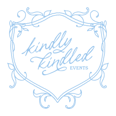 Kindly Kindled Events primary logo blue