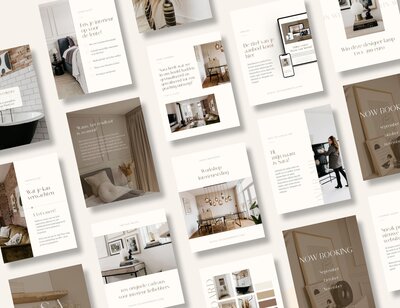 Interieur ontwerper Instagram post templates