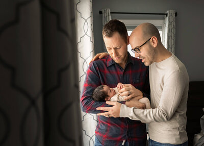 NJ Baby Photos of two dads with their son
