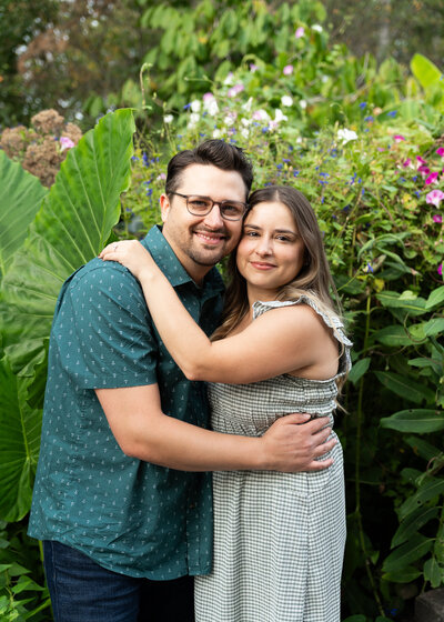 candid rooftop engagement photos by top Ohio couples and wedding photographer