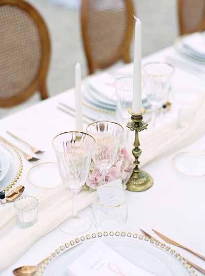 Wedding reception table