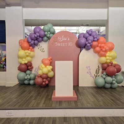 The enchanting world of Air with Flair Decor page, showcasing a gallery of our backdrop and decor rentals in Raleigh.The creativity and elegance that define our rental options.