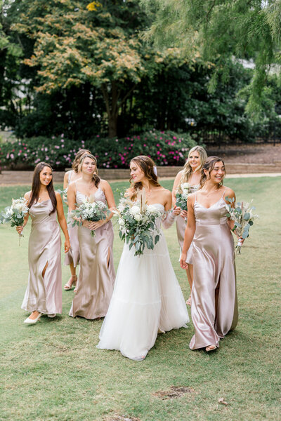 bridesmaids walking photos james river country club