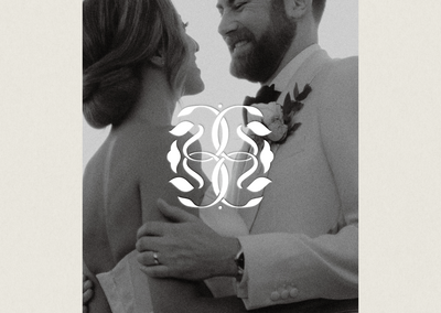 A couple hugging on their wedding day.
