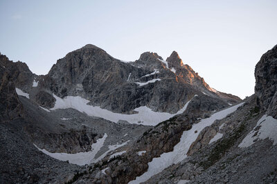 Behind-the-scenes of an adventure filmmaker during an elopement film.