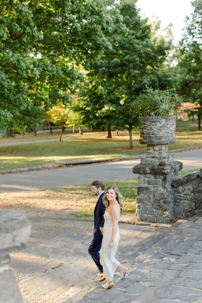 Formal engagement session in downtown Atlanta