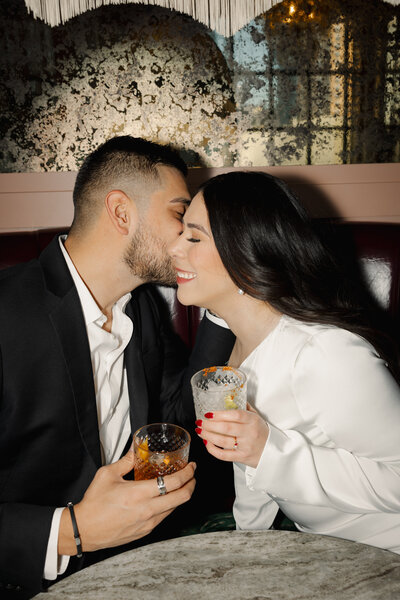in-home engagement photo captured by Los Angeles engagement photographer