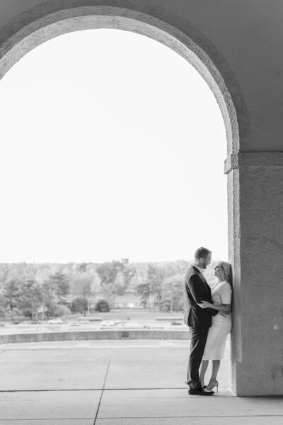 Engagement photos at the Muny in Forest Park St. Louis Missouri