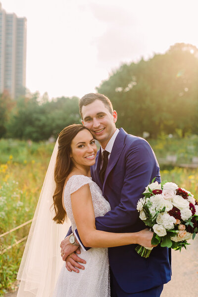 Lincoln Park's Nature Boardwalk is a picture-perfect location for wedding portraits.