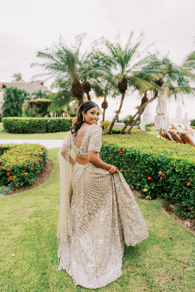 Bride at her destination wedding in Puerto Vallarta Mexico 