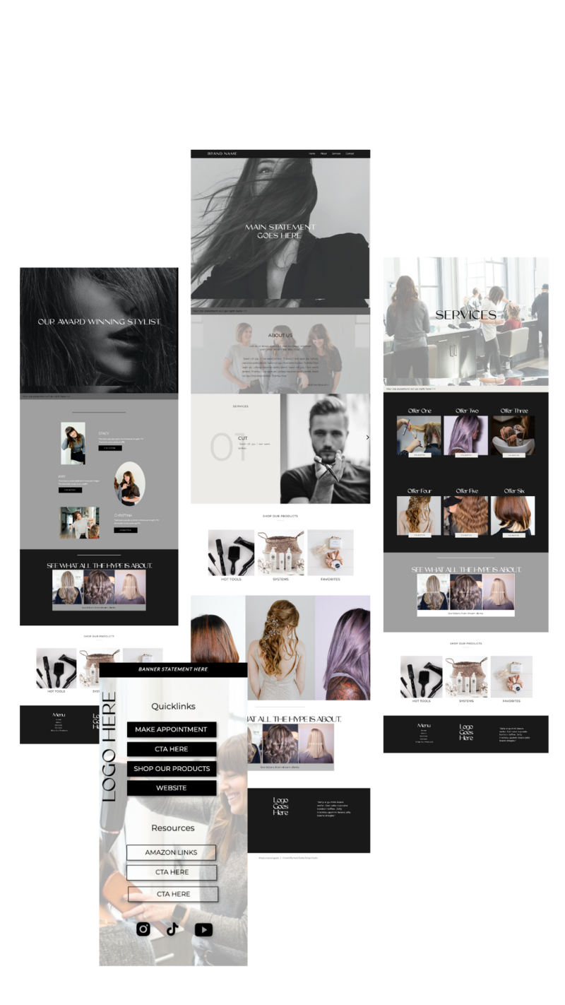 Hair Stylist Website Template