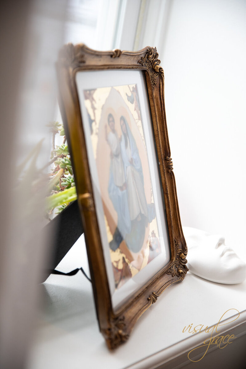 framed catholic art