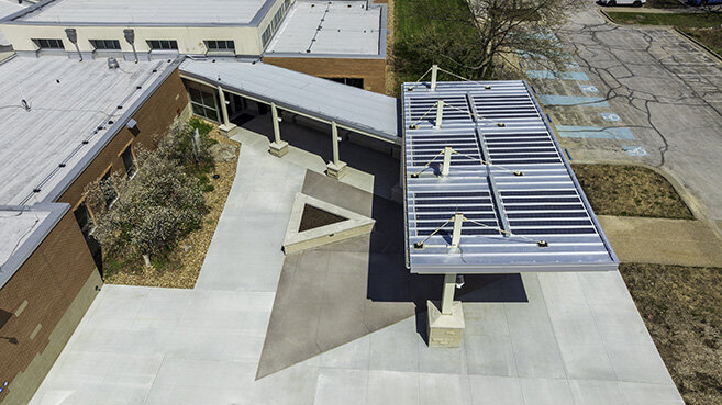 Conservation Discovery Center Entrance Canopy | MegaKC — Kansas City, MO