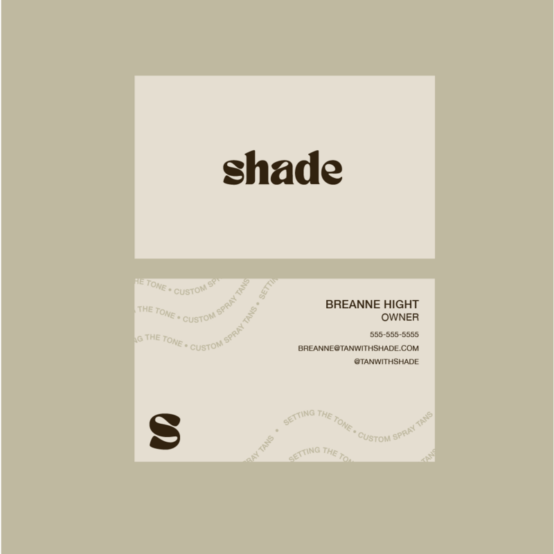 Skincare studio business card mockup