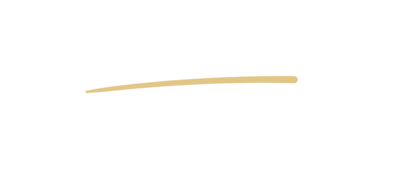 gold  swooshline under text