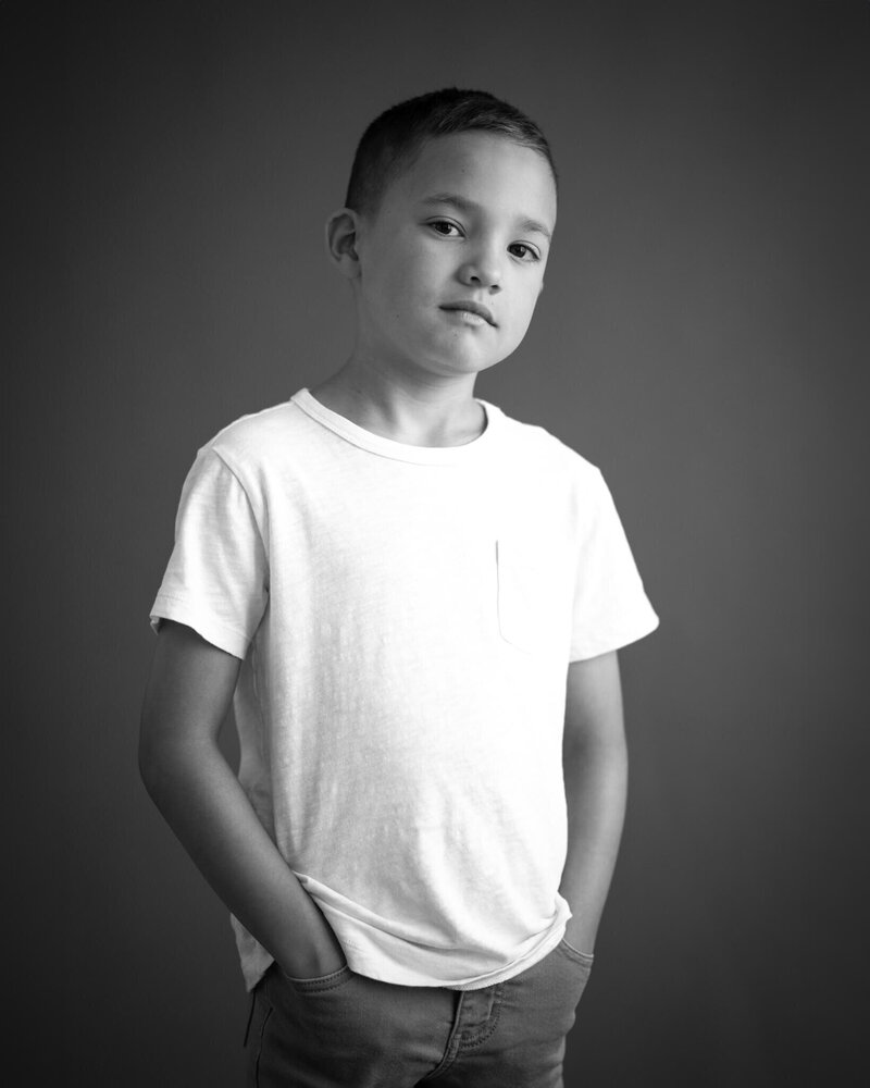 childrens studio portrait captured by Allison Amores Photography