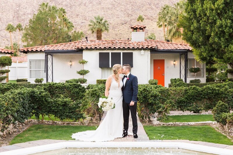 Danielle and Eric's wedding at Avalon Hotel in  Palm Springs photographed by Palm Springs photographer Ashley LaPrade.