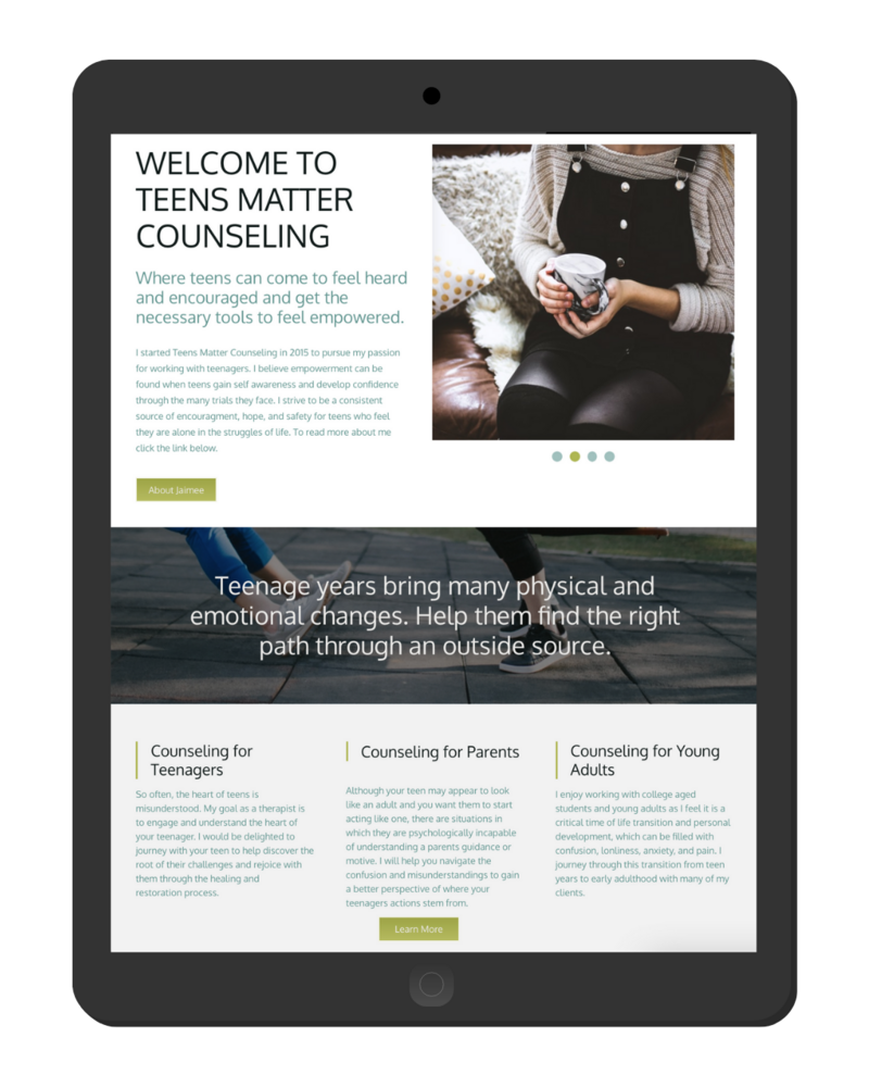 counseling wix website