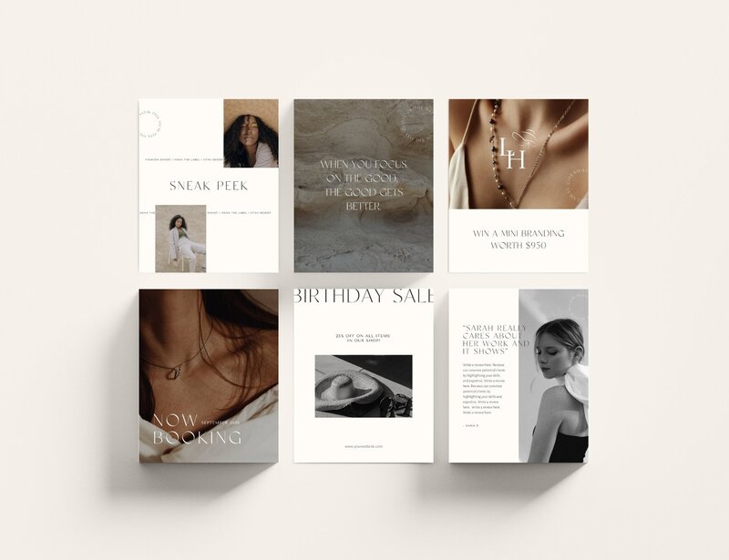 Minimal Instagram templates Wabi Sabi 3