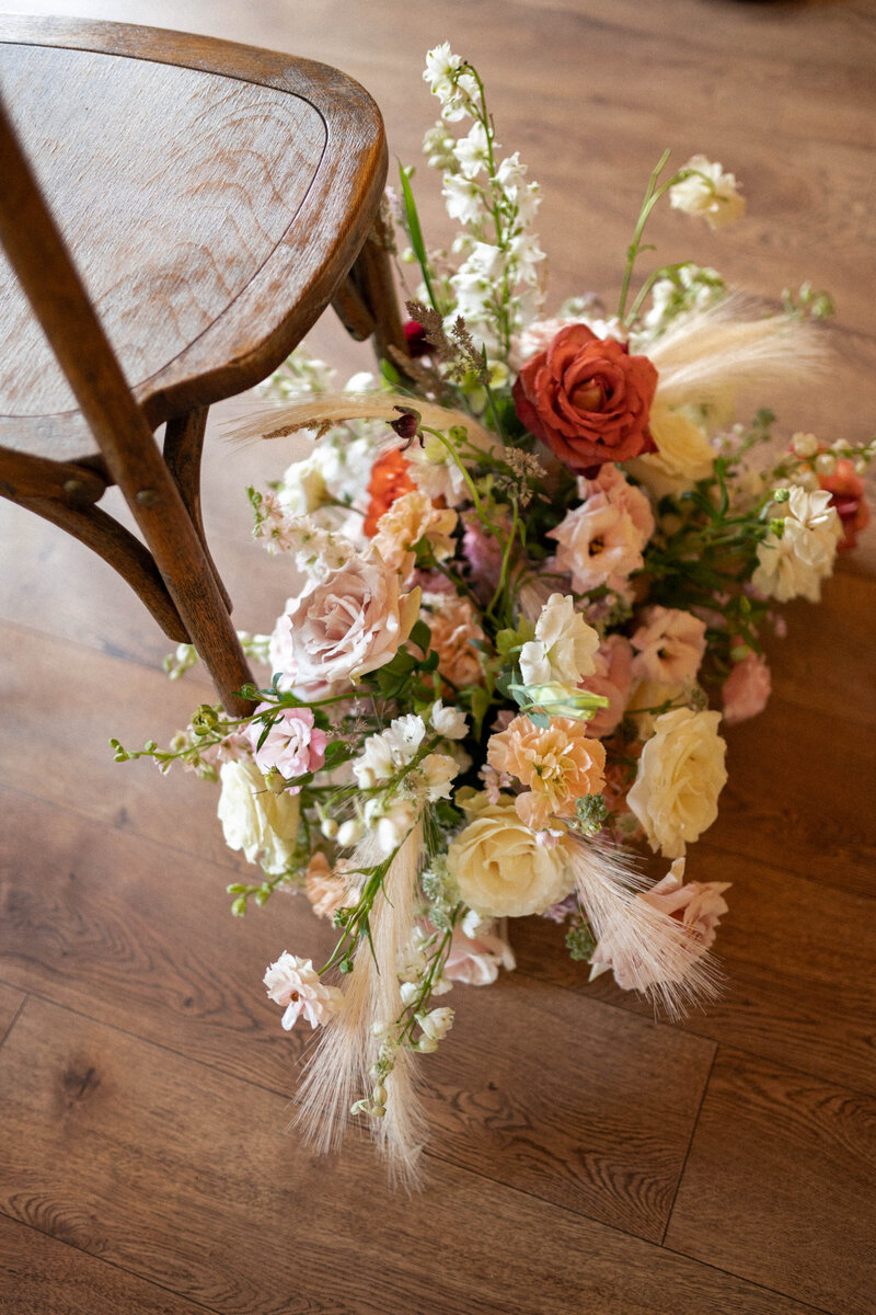 blush pink Wedding florals