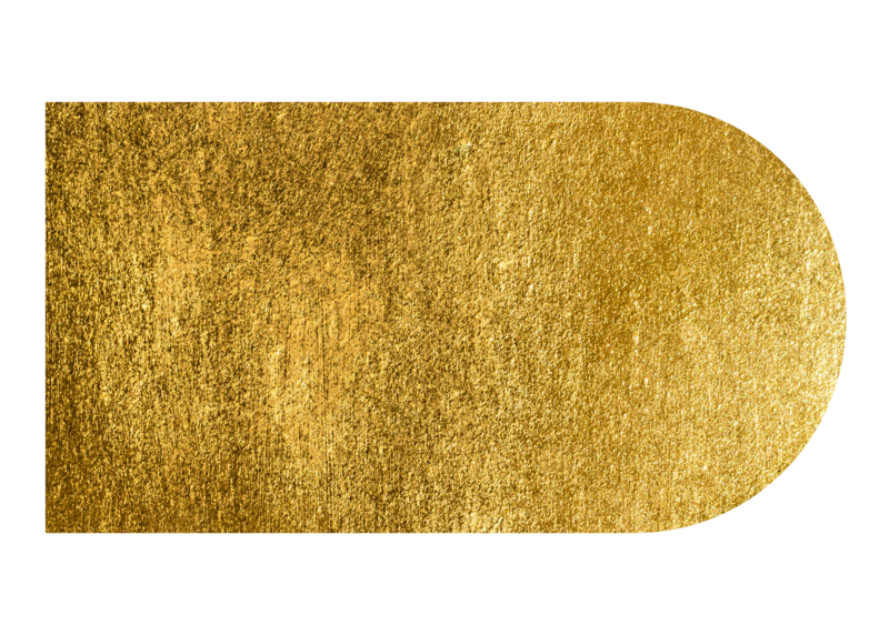 Gold metallic arch for visual treatment