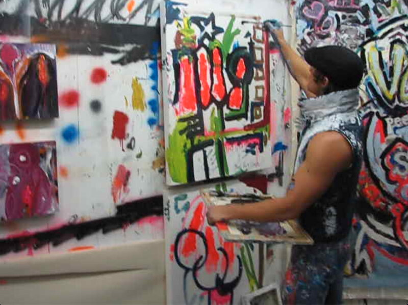 Brent Ray Fraser My First Body and Brush Penis Painting Silo Studio 2009