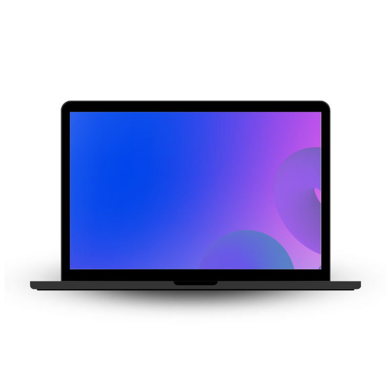 Laptop mockup photo frame