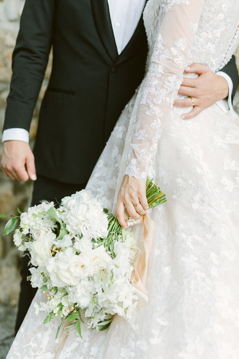 castello di cels bride and groom portrait