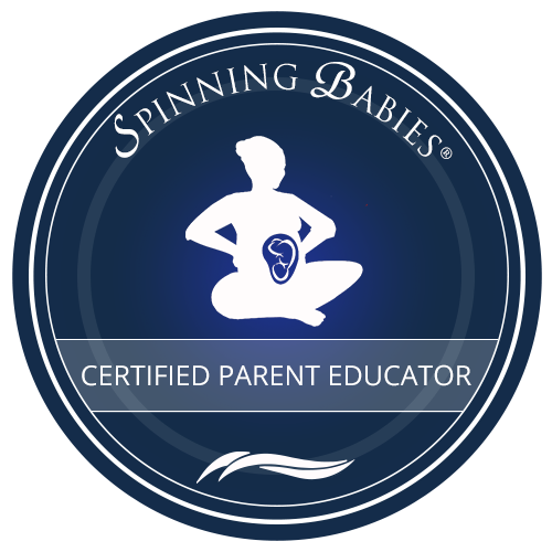 Spinning Babies Certified parent educator badge for childbirth education