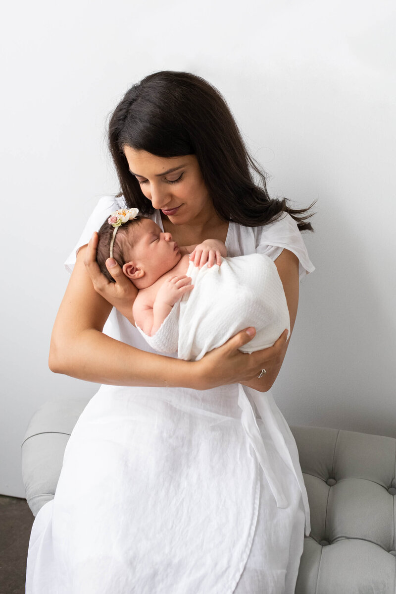 mom holding her newborn