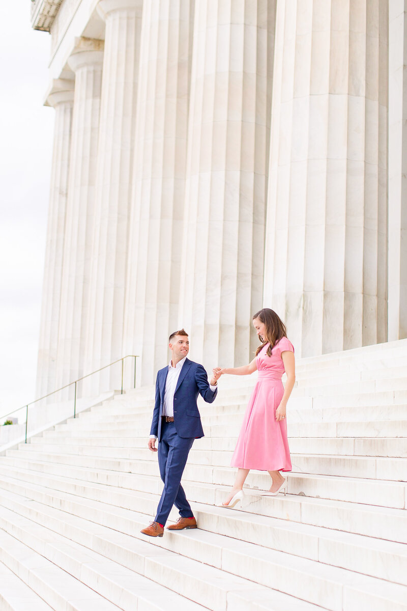 Lincoln Memorial Engagement Session DC Wedding Photographer-37