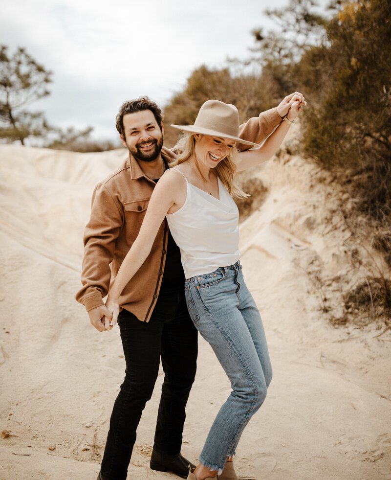 Engagement session at Torrey Pines State Reserve