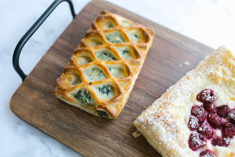 savory spinach pastry