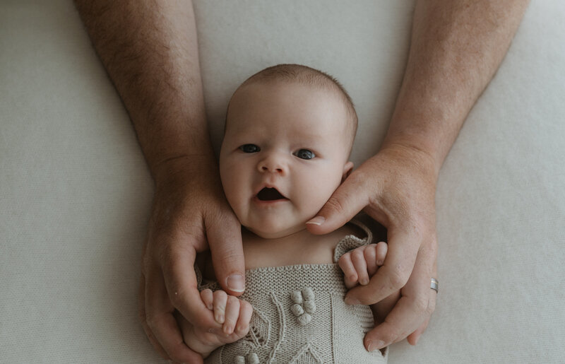 soft and dreamy newborn portrait capturing door newborn session perth