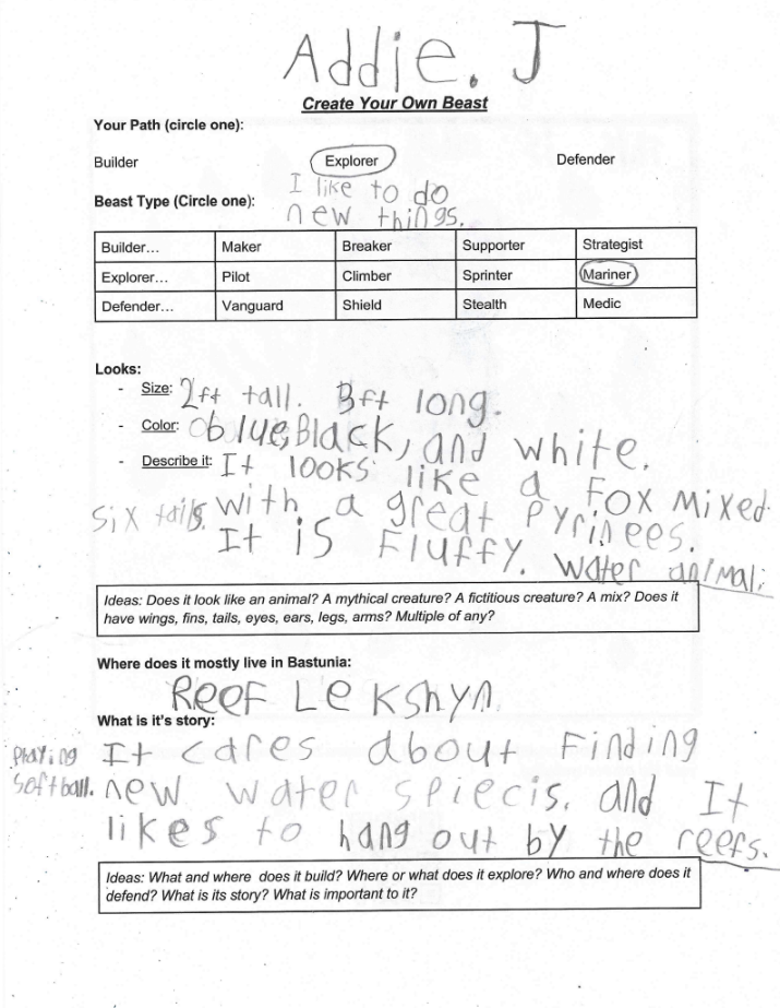 Addie sheet