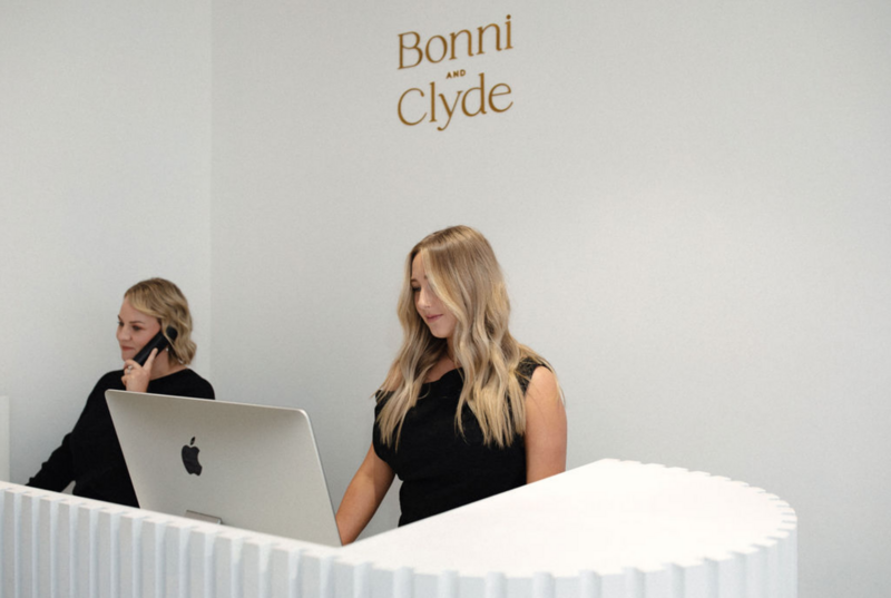 Bonni and clyde hair reception