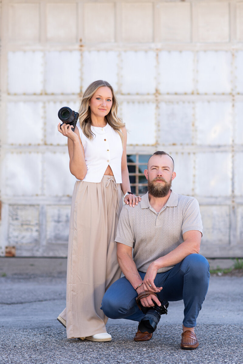 Chad and Tara Johnson, husband and wife photographers in Swanton Ohio