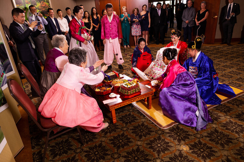 Traditional wedding tea ceremony in Royal Oak MI