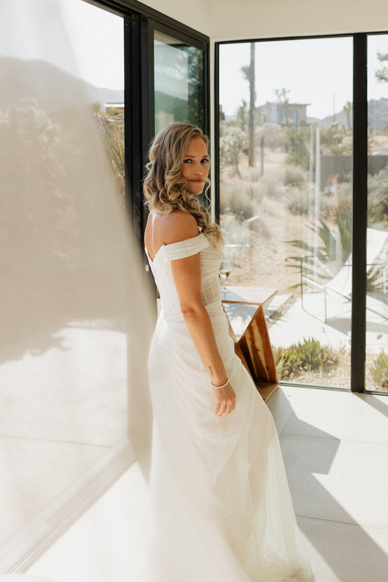 stunning bride on her wedding day