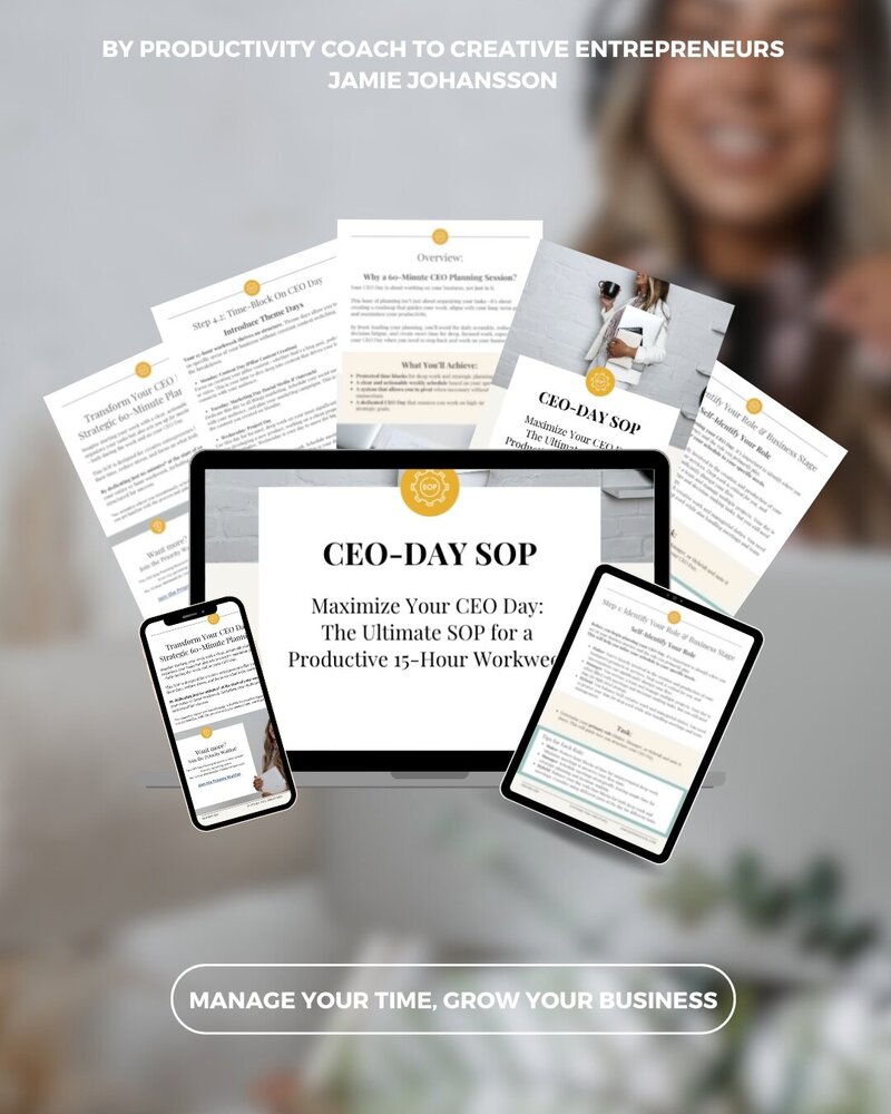 CEO DAY SOP PRODUCTIVE WEEK DOWNLOAD Square Mock Up