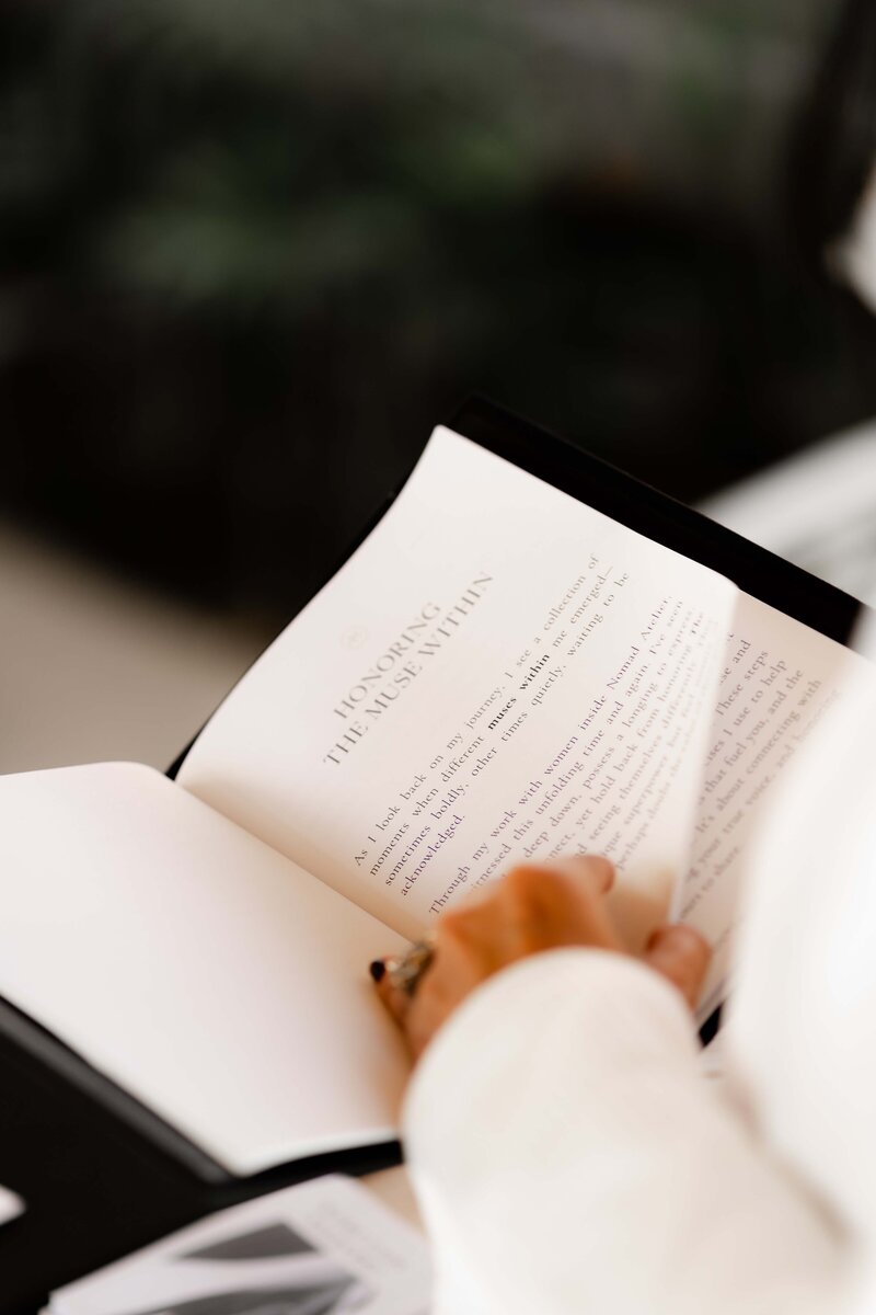 Reflective exercises from The Muse Within to connect to personal blueprint