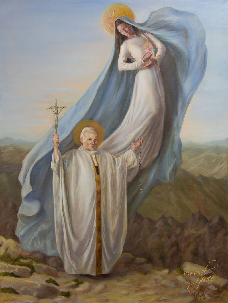 St JP2 and Mary